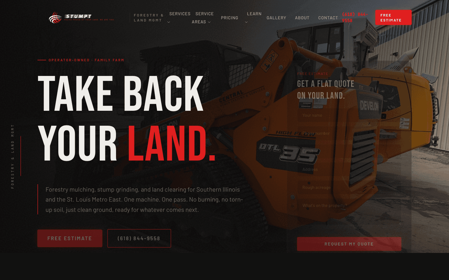 Stumpt LLC website built by Brandloc